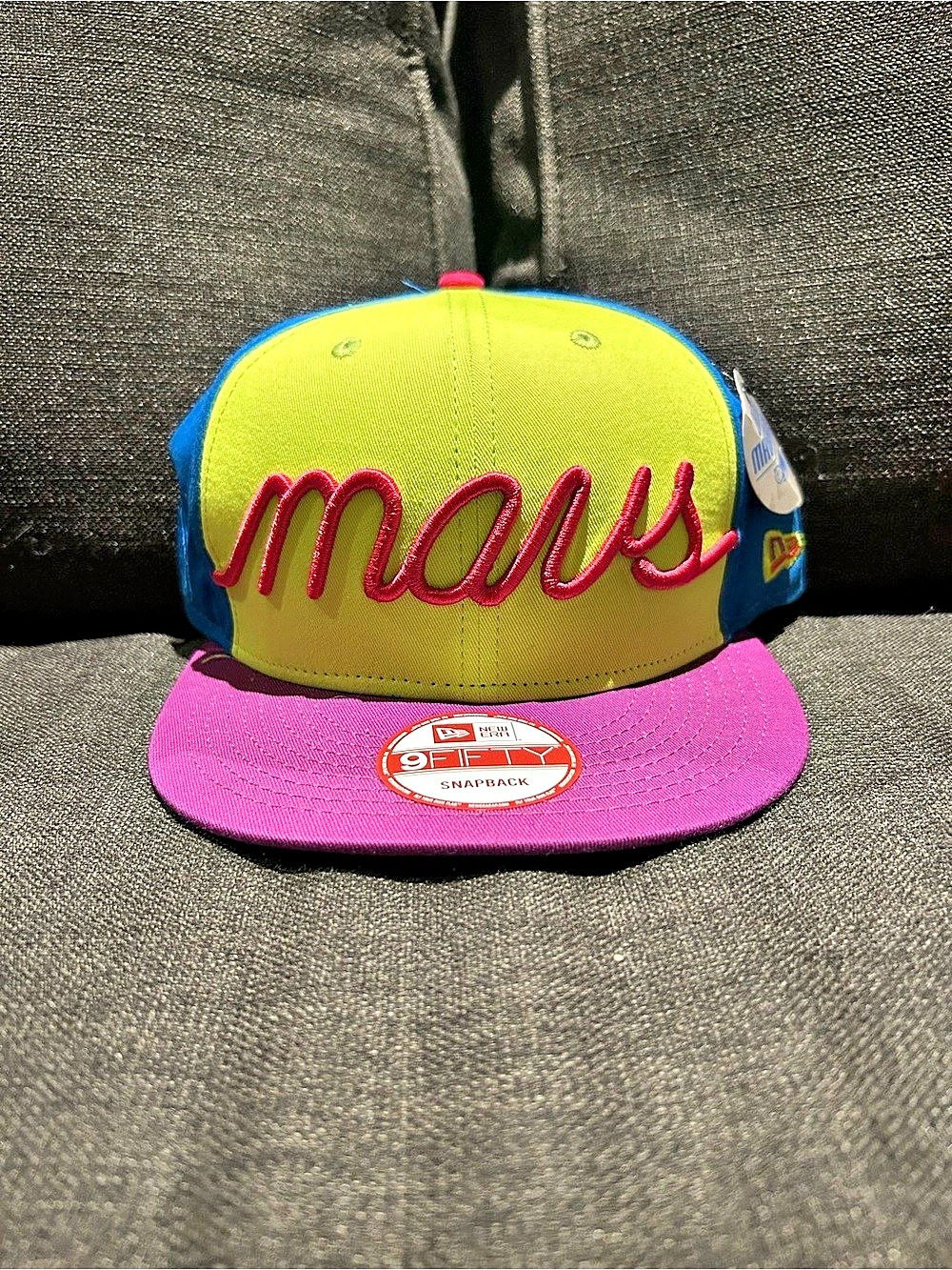 Dallas Mavericks Baseball Cap Snapback Hat Neon NBA 9FIFTY Multicolor Casual OS